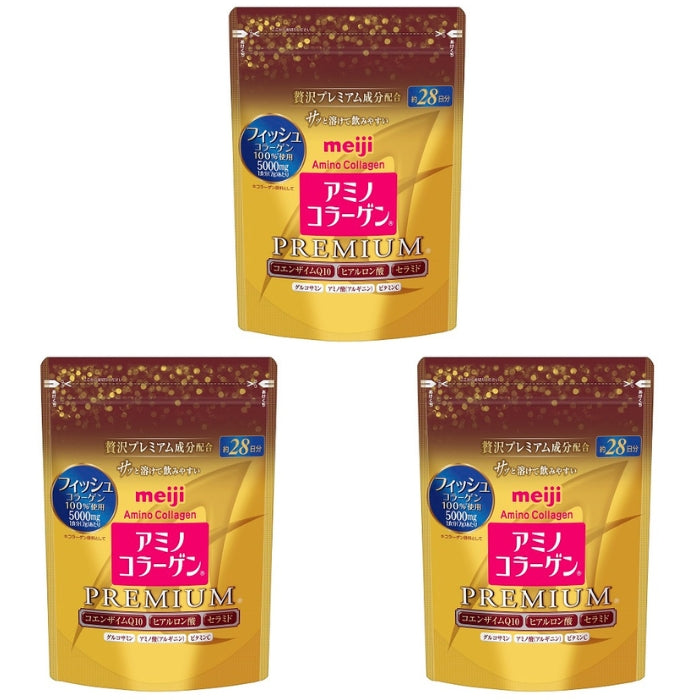 6袋セット アミノコラーゲン プレミアム 28日分 Amazon | 明治アミノコラーゲンプレミアム詰替 粉末 196G【2個